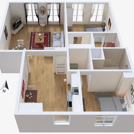 La Lumiere Eiffel Walk To Tower *